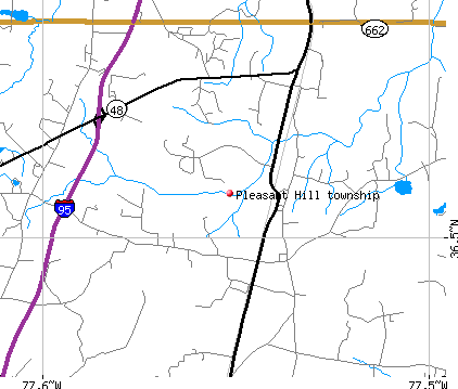 Pleasant Hill township, NC map