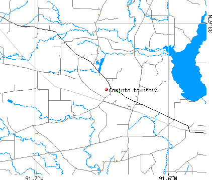 Cominto township, AR map