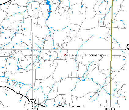 Allensville township, NC map