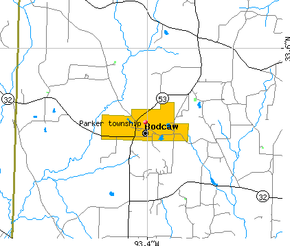 Parker township, AR map