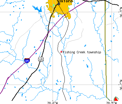 Fishing Creek township, NC map