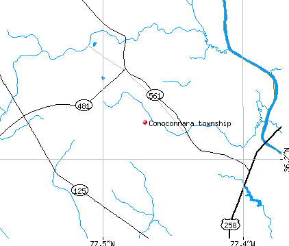 Conoconnara township, NC map
