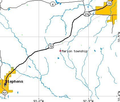 Marion township, AR map