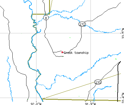 Crook township, AR map