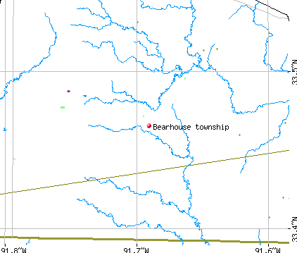 Bearhouse township, AR map