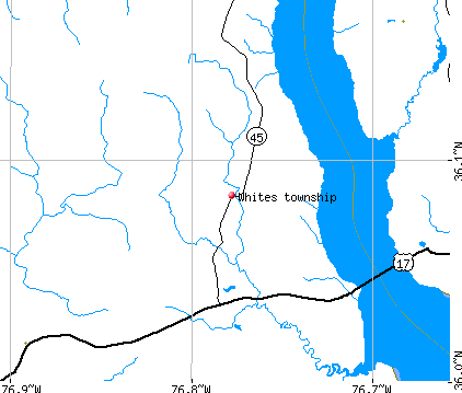 Whites township, NC map