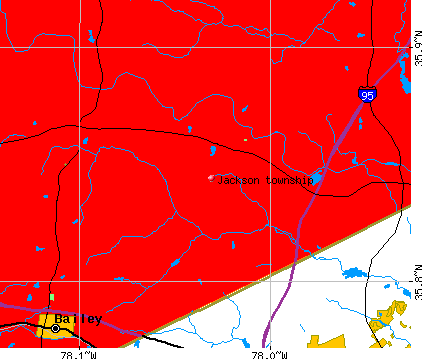 Jackson township, NC map