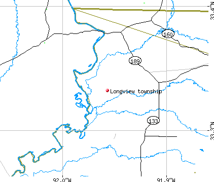 Longview township, AR map
