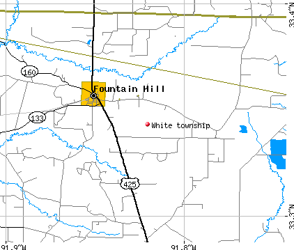 White township, AR map