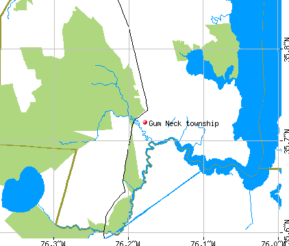Gum Neck township, NC map