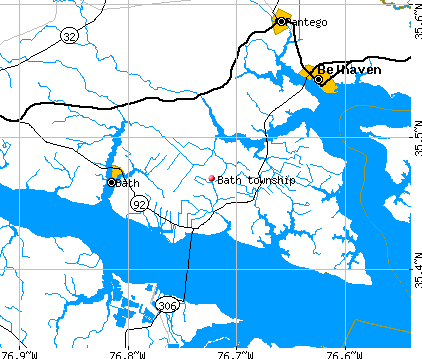 Bath township, NC map