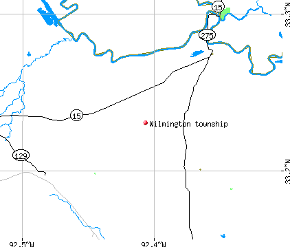 Wilmington township, AR map