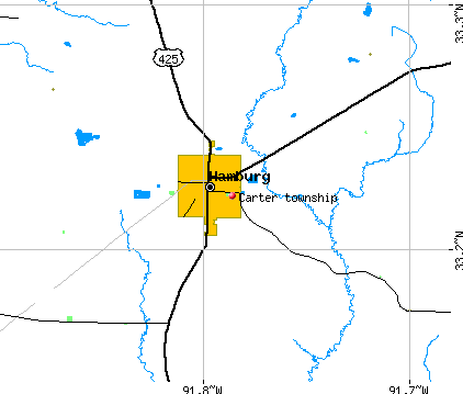 Carter township, AR map