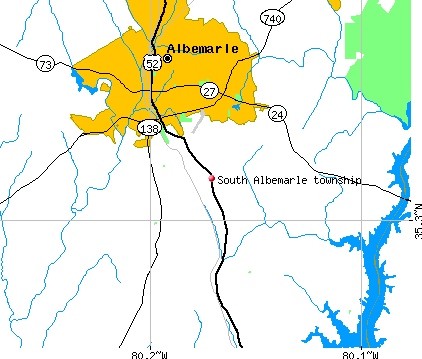 South Albemarle township, NC map