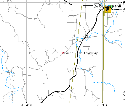 Carrollton township, AR map