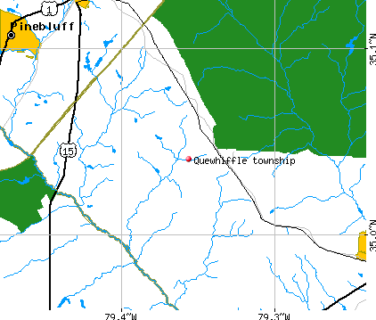 Quewhiffle township, NC map