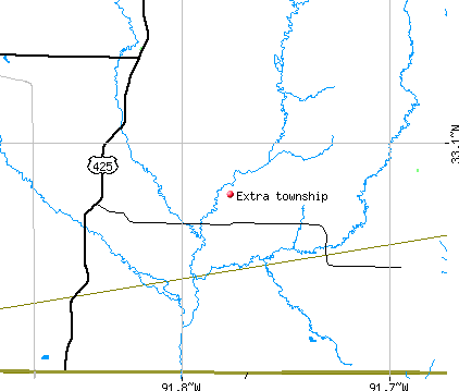 Extra township, AR map