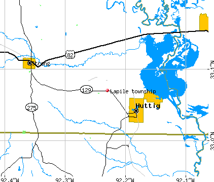 Lapile township, AR map