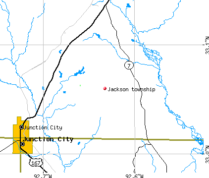 Jackson township, AR map