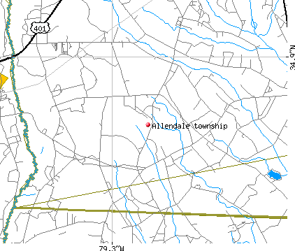 Allendale township, NC map