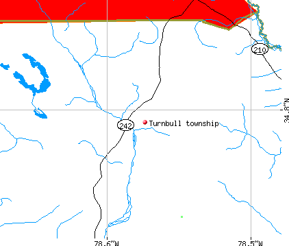 Turnbull township, NC map