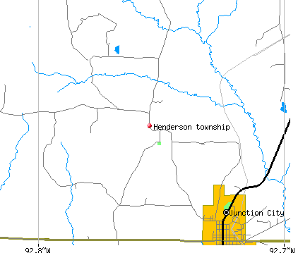 Henderson township, AR map