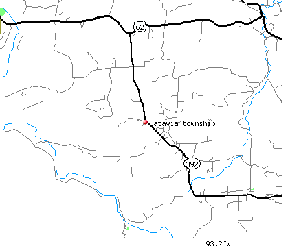 Batavia township, AR map