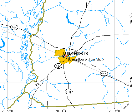 Bladenboro township, NC map