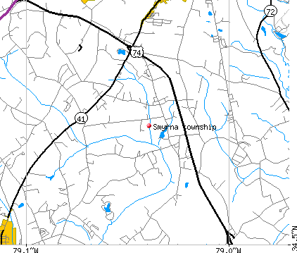 Smyrna township, NC map