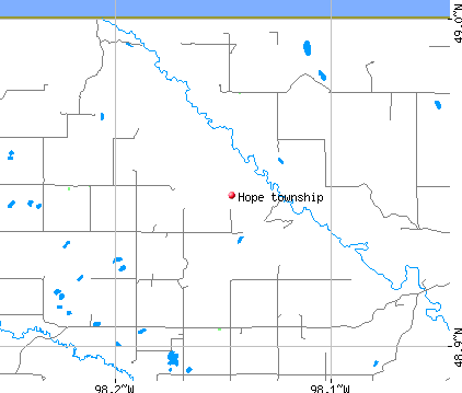 Hope township, ND map