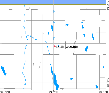 Smith township, ND map