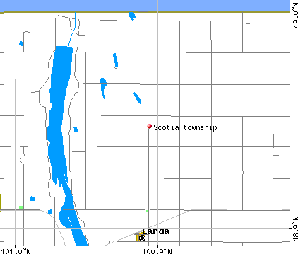 Scotia township, ND map