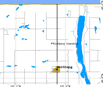 Richburg township, ND map