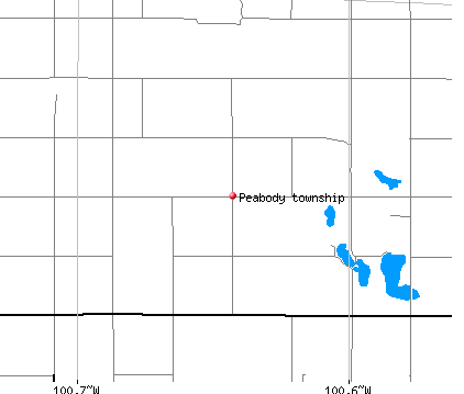 Peabody township, ND map
