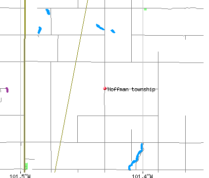 Hoffman township, ND map