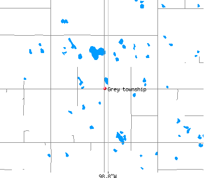 Grey township, ND map