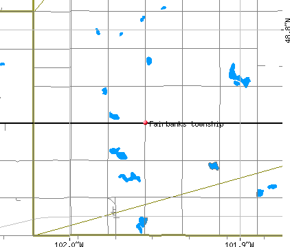 Fairbanks township, ND map