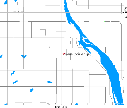 Kane township, ND map
