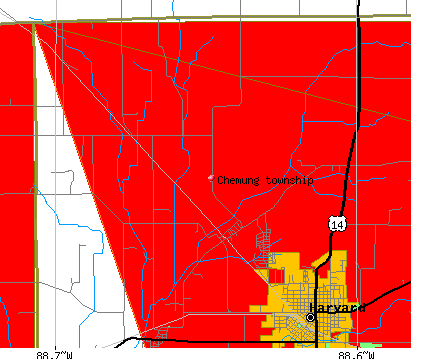 Chemung township, IL map