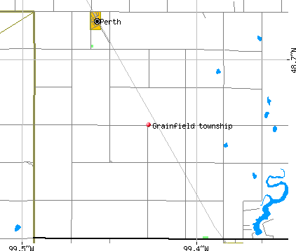 Grainfield township, ND map