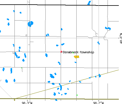 Osnabrock township, ND map