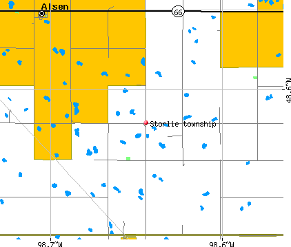 Storlie township, ND map
