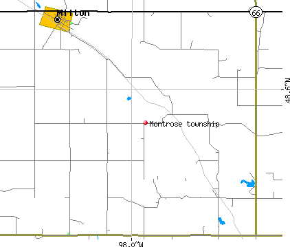 Montrose township, ND map