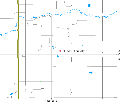 Climax township, ND map