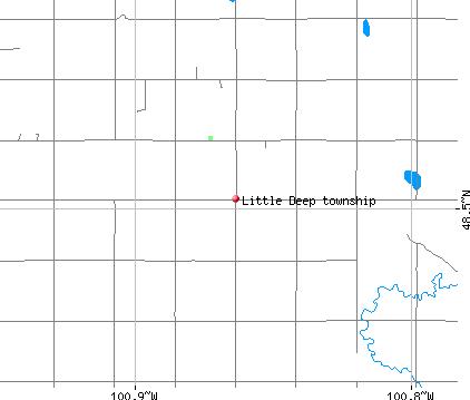 Little Deep township, ND map