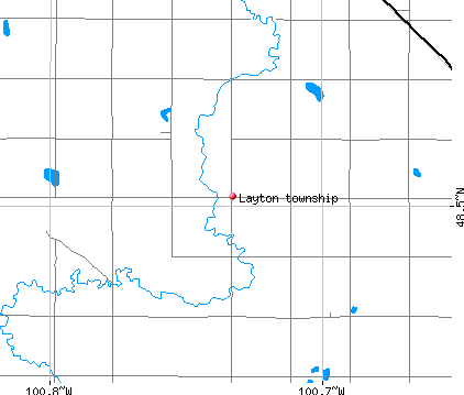 Layton township, ND map