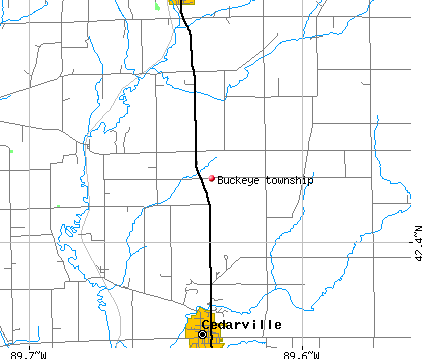 Buckeye township, IL map