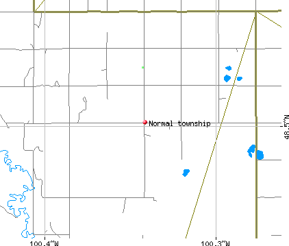 Normal township, ND map