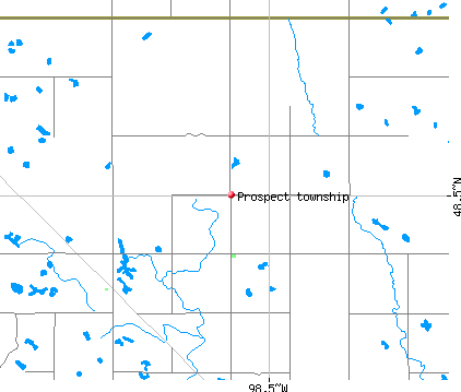 Prospect township, ND map