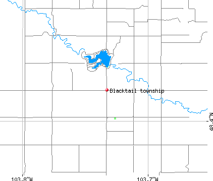 Blacktail township, ND map